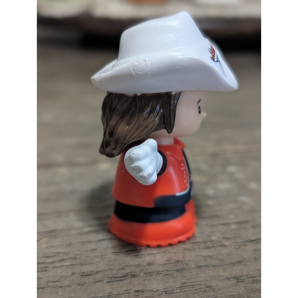 Fisher Price Little People Denver Broncos Cheerleader Fan Girl NFL Cowboy Hat - Picture 4 of 6